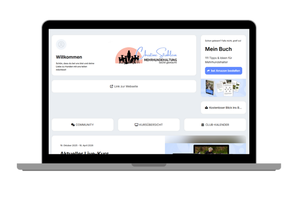 Online-Club für Mehrhundehalter